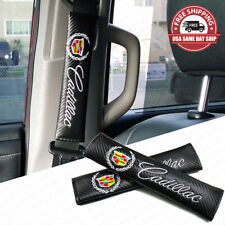 Cadillac Carbon Car Seat Belt Cover Safety Shoulder Strap Cushion Pad Harness