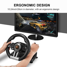 Racing Steering Wheel Gaming Car Driving Pedal For Ps4 Xbox Nintendo Windows Pc