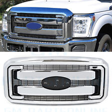 Grill Assembly For 2011-2016 F250f350f450f550 Super Duty Chrome Grill Oem