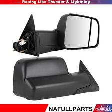Pair Side Mirrors Power Heated Tow For Dodge Ram 98-01 1500 98-02 2500 3500 New