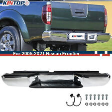 Chrome For 2005-2021 Nissan Frontier Truck Complete Rear Step Bumper Assembly