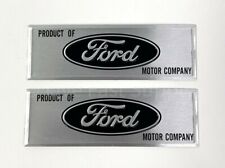 Pair Sill Plate Emblems Decals 1964-73 Mustang - Product Of Ford Motor Company