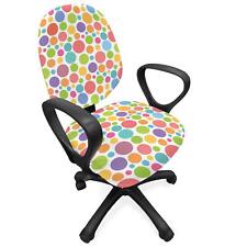 Polka Dot Office Chair Slipcover Colorful Pattern Dots Inspirations Abstract...