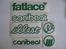 6 Sticker Pack1 Green Vinyl Decal Fatlace Illest Canibeat Jdm Drift Race Car Vip