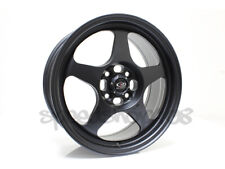 Rota Slipstream Wheels Satin Black 16x7 40 4x100 67.1 Dc Eg Integra Civic Rims
