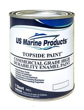 Marine Topside High Durability Enamel Boat Paint Gloss White Quart