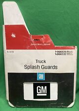 2 Nos 1973-91 Chevy Gmc Pickup Truck White Mud Flaps Splash Guards 996539 Gm