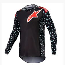 Alpinestars Supertech North Black Neon Red Motocross Jersey Size S M L Xl 2x