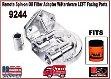 Remote Spin-on Oil Filter Adapter Whardware Left Facing Ports 9244 From Radke