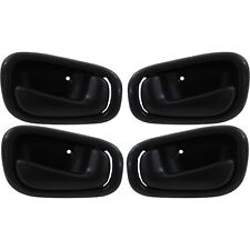 Interior Door Handle Black Front And Rear Lh Rh Side For 1998-02 Toyota Corolla