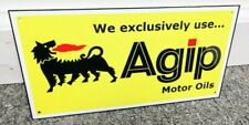 Agip Sign Gas Gasoline Oil Ferrari Lamborghini Ducati