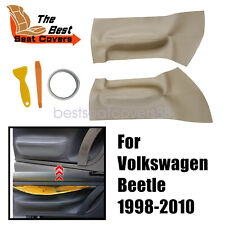 Door Panel Insert Cards Synthetic Leather Beige Fit For Volkswagen Beetle 98-10