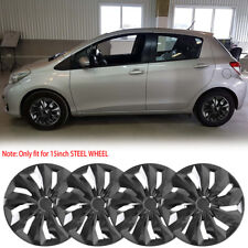 For Toyota Yaris 06-12 4x Abs 15 Hubcaps Wheel Cover Steel Wheel R15 Rim Tires