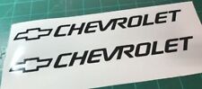 Chevy Bowtie Outline With Text Vinyl Decals Pair Decals Pick Size And Color.