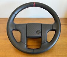Vw Volkswagen Mk2 Golf Gti Leather Steering Wheel Red Sport Cover Large Spline