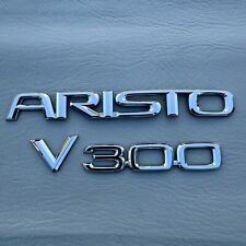 Toyota Lexus Jdm Jzs160 Aristo V300 Rear Trunk Emblem Badge Logo Set Chrome Oem