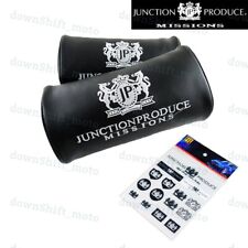 Junction Produce Vip Black Car Neck Rest Pillow Headrest Reflective Sticker Set