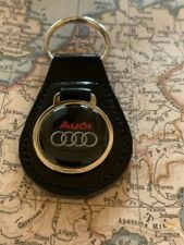 Audi Black Leather Keyring
