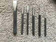 6 Pc Punch Chisel Set. Professional High Carbon Steel