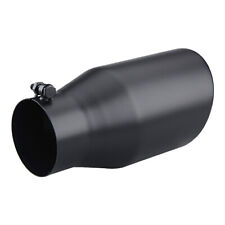4 Inlet 6 Outlet 12inch Long Truck Diesel Bolt On Exhaust Tip Stainless Steel