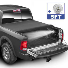 Soft Truck Tonneau Cover 5 Short Bed For Nissan Frontier 2005-2021 Roll Up