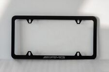 Mercedes-benz Amg Black Slimline License Plate Frame New