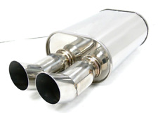 Obx Universal Forza Tuning Harpoon Muffler 2.5 Inlet Dual Dtm Tips