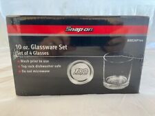 Snap On 100th Anniversary 10 Oz High Ball Glass Glassware Set Of 4 Ssx20p144