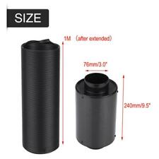 Universal Carbon Fiber Air Intake Filter Kit - 76mm 3-inch Diameter