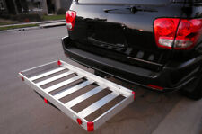Hitch Mount Aluminum Compact Cargo Carrier 500 Lb Capacity Luggage Durable Rack