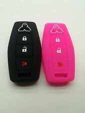 2silicone Fob Remote Key Cover For 2022 2023 2024 Mitsubishi Outlander 3buttons