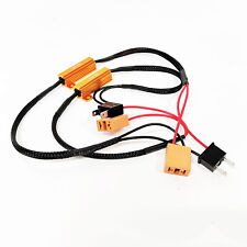 Socal-led H7 Hid Resistor Relay Harness 50w Headlight Anti-flickering Adapter