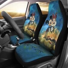Mickey Minnie Mouse And Pluto Go Camping Mouse Couple Love Car Seat Covers