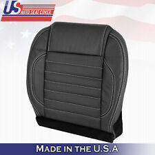 2010 To 2014 Fits Ford Mustang Gt Driver Bottom Leather Seat Cover Black