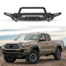 Steel Front Bumper Bull Bar For Toyota Tacoma 2016-2023 W Shackles Winch Plate