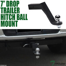 Topline Universal 7 Drop Trailer Tow Hitch Loaded Ball Mount With 2 Receiver