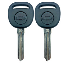 2 New Replacement Transponder Ignition Chip Key Uncut Blade Blank B111 For Chevy