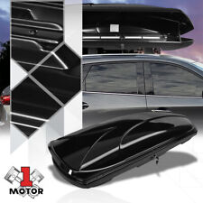 80x30x13 Glossy Cargo Top Carrier Luggage Rooftop Mount Storage Box Wlock