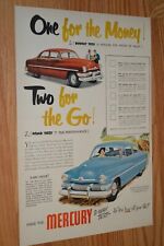 1951 Mercury Original Vintage Advertisement Print Ad 51
