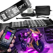 Motorcycle Rgb Led Light Kit Bluetooth App Neon Under Glow Lights Opt7 Aura Pro
