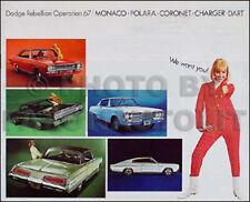 1967 Dodge Sales Catalog Original Rt Coronet Charger Dart Polara Monaco Brochure