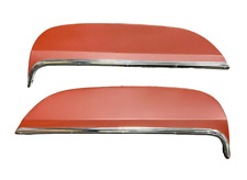 Pair Fender Skirts W Rubber Moldings Clamps For 1970-1972 Chevy Monte Carlo