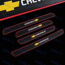 Black Rubber Car Door Scuff Sill Cover Panel Step Protector For Chevrolet X4 New
