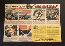 1940s Wartime Chrysler Corporation War Soldier Saga Of Uss Dakota Newspaper Ad