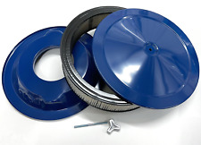 Ford 14 Air Cleaner Kit Blue Steel 14 X 3 W Paper Filter For 4bbl Carbs