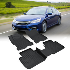 Tpe Rubber Car Floor Mats All-weather For 13-17 Honda Accord