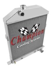 3 Row Supply Champion Radiator For 1942 - 1948 Ford Coupe Chevy Configuration