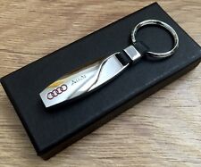 Audi A3 A4 A5 A6 A8 R8 Tt Rs New Stylish Metal Key Ring Keychain Chrome S Line