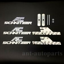 3x Metal Ac Schnitzer Emblems Grille Badge Decal Sticker Auto Trunk Rear