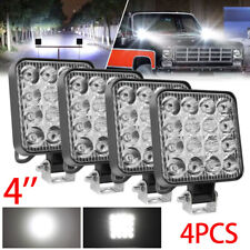 4pcs 4inch Led Work Light Bar Spot Pods Fog Lamp Offroad Driving Truck Suv Atv